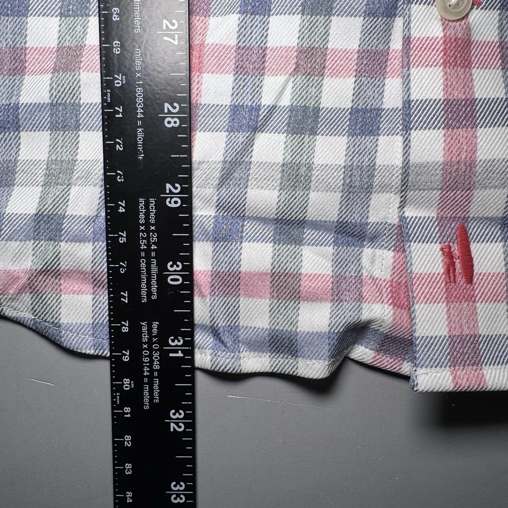 Johnnie O Performance Shirt L Large Callum Long Button Multicolor Plaid Bamboo - Picture 7 of 11